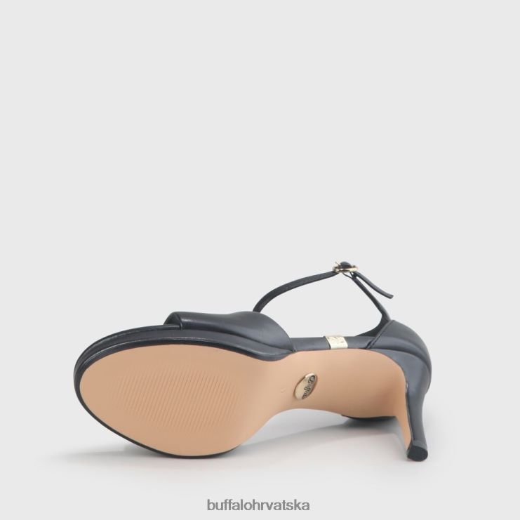 crno Buffalo ronja sandala peta imi nappa |sandale TDD6T170